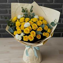 Букет цветов из:  Розы #REPLACE_PRED# Новопластуновской