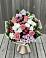 Букет цветов из: Альстромерии, Гвоздики, Розы и Хризантемы в Новопластуновской