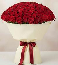 Букет 101 Красная роза Милано #REPLACE_PRED# Новопластуновской