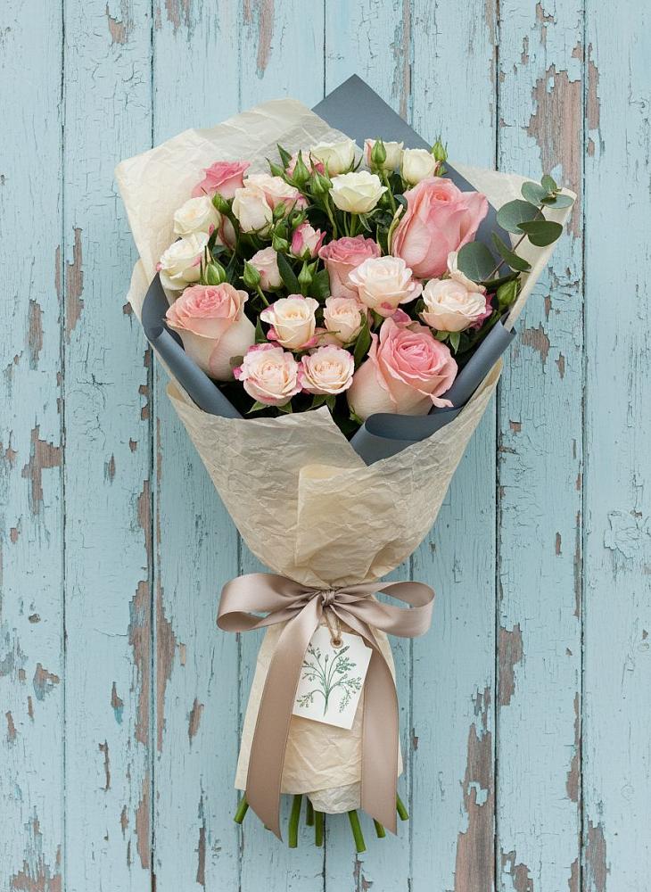 Букет цветов из: Розы в Новопластуновской