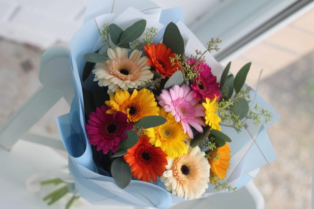 Букет цветов из: Герберы в Новопластуновской