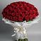 Букет 101 Красная роза Блэк Мэджик в Новопластуновской