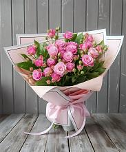 Букет Розовый кустик в Новопластуновской