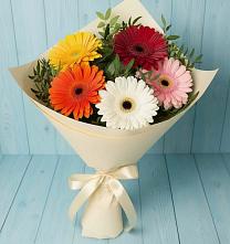 Букет цветов из:  Герберы в Новопластуновской