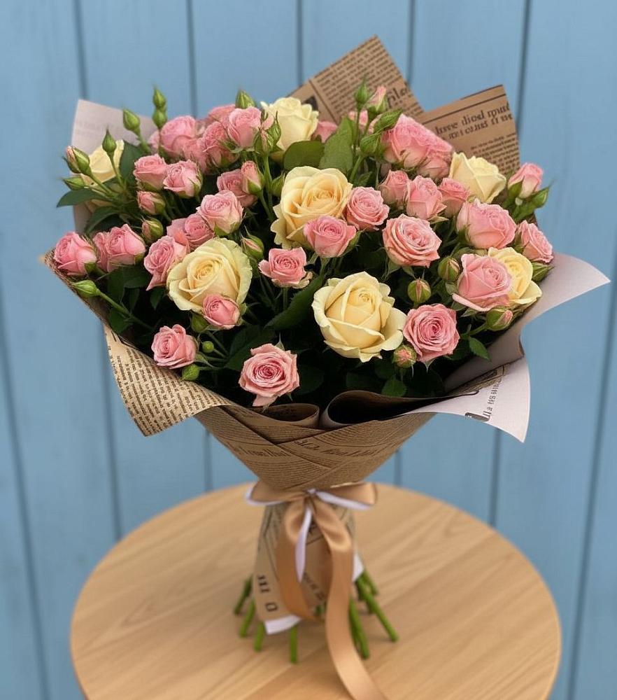 Букет цветов из: Розы в Новопластуновской