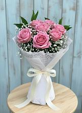 Букет цветов из:  Розы в Новопластуновской