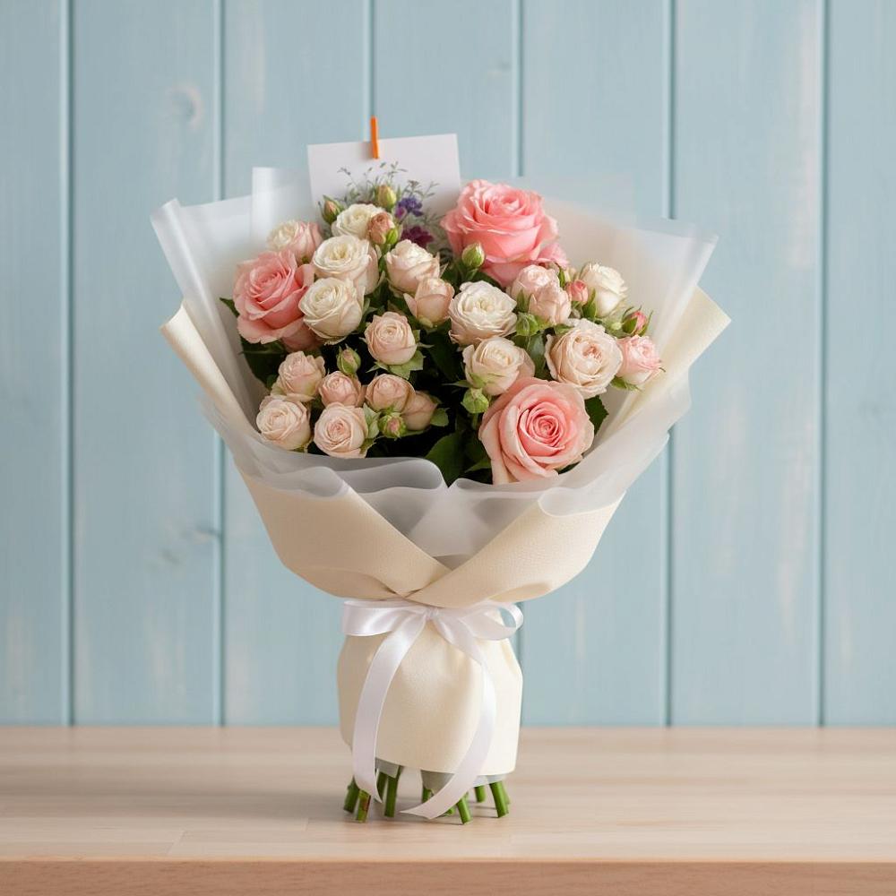 Букет цветов из: Розы в Новопластуновской