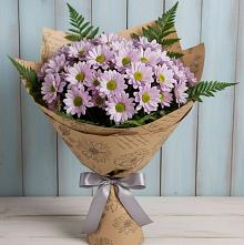 Букет цветов из:  Хризантемы в Новопластуновской