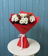 Букет цветов из:  Хризантемы в Новопластуновской