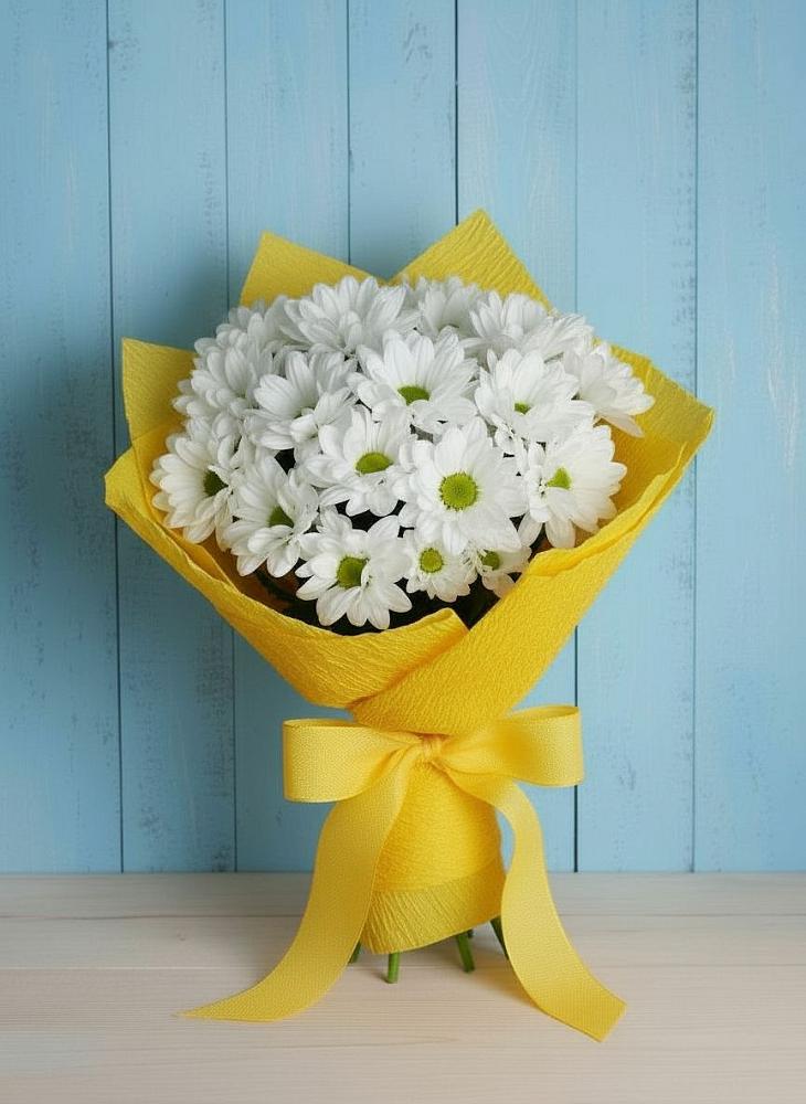 Букет цветов из: Хризантемы в Новопластуновской