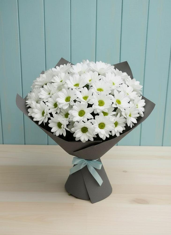 Букет цветов из: Хризантемы в Новопластуновской