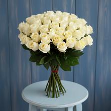 Букет 51 Белая роза Эдлесс Лав #REPLACE_PRED# Новопластуновской