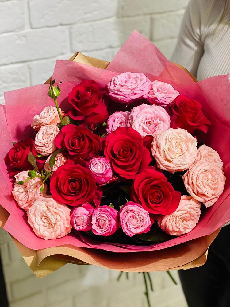 Букет цветов из: Розы в Новопластуновской