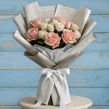 Букет цветов из:  Розы в Новопластуновской