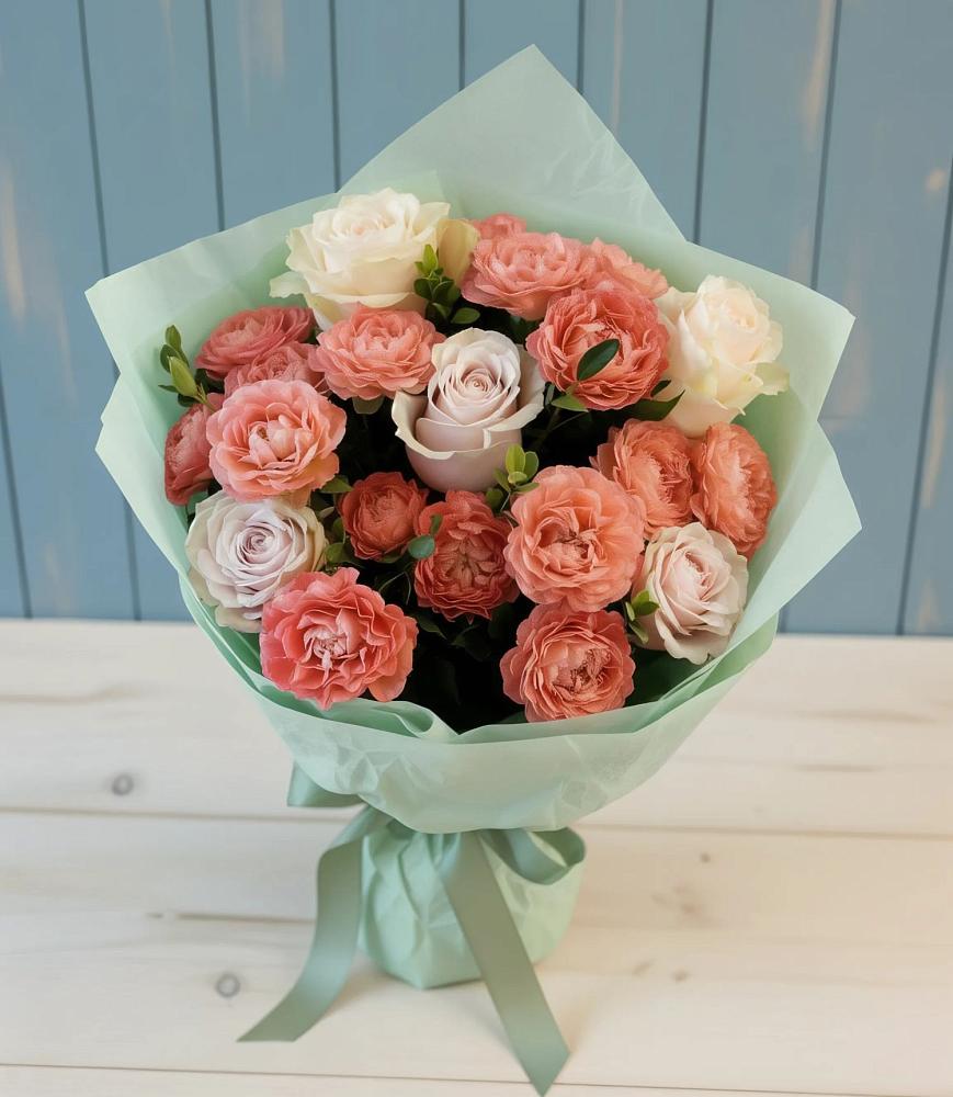 Букет цветов из: Розы в Новопластуновской