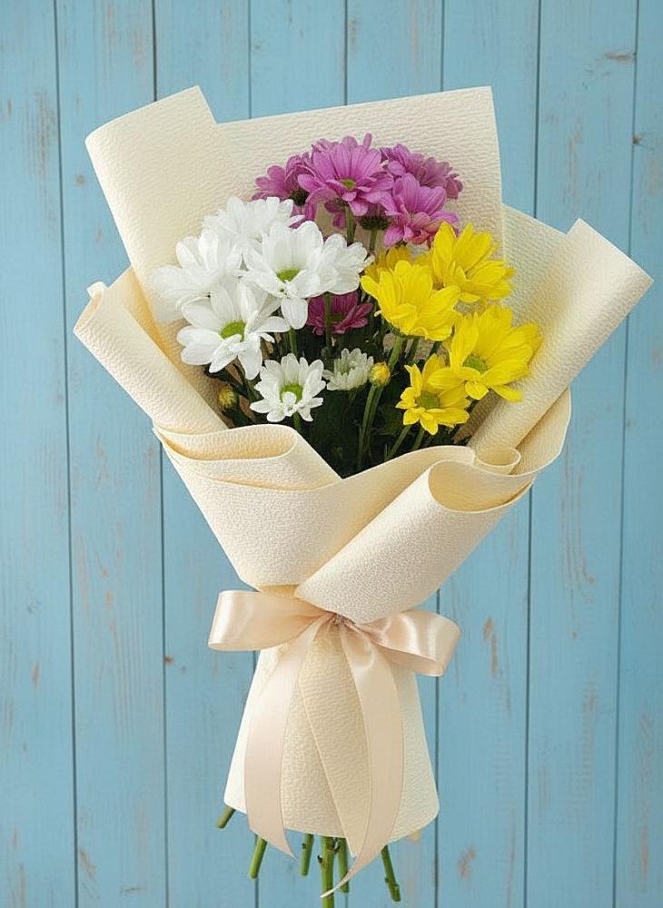 Букет цветов из: Хризантемы в Новопластуновской