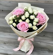 Букет цветов из:  Розы в Новопластуновской