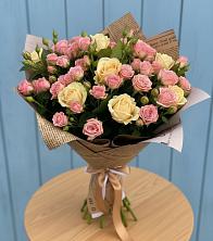 Букет цветов из:  Розы в Новопластуновской