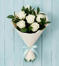 Букет цветов из:  Розы в Новопластуновской