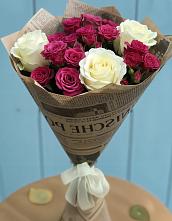 Букет цветов из:  Розы в Новопластуновской