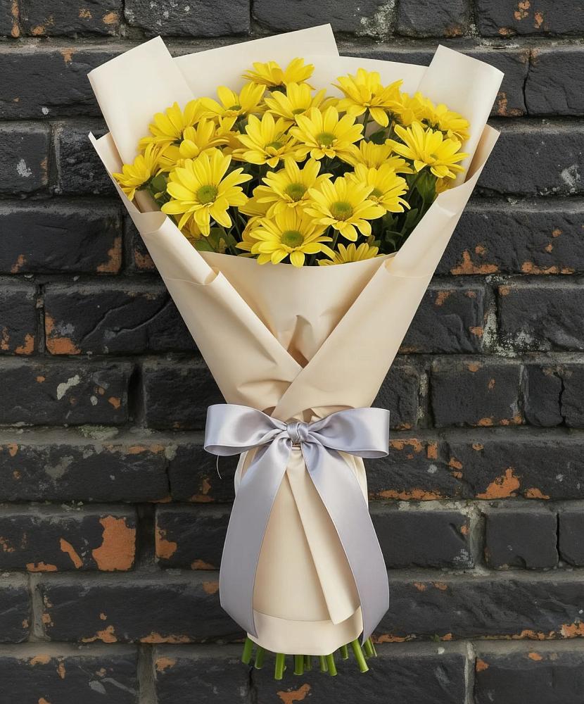 Букет цветов из: Хризантемы в Новопластуновской