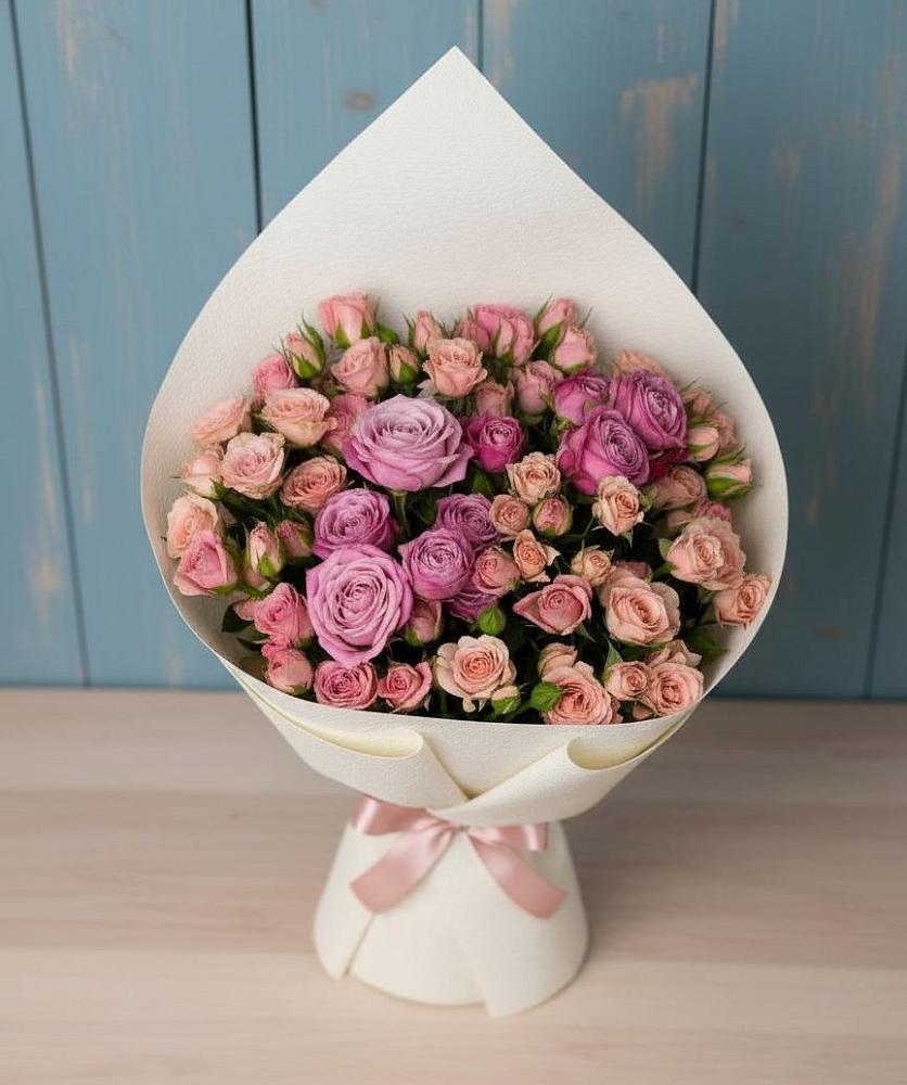 Букет цветов из: Розы в Новопластуновской