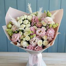 Букет цветов из:  Альстромерии и Розы в Новопластуновской